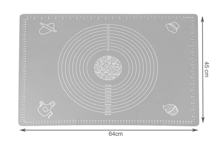 Nepriľnavá silikónová podložka na vaľkanie (64 × 45 cm)