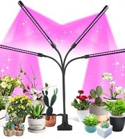 Štvorramenná LED lampa na pestovanie rastlín