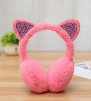 Chrániče na uši mačička - Ružové