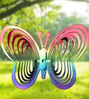 Efektná motýľová záhradná dekorácia (4 kusy)