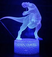 3D Led Lampa s motívom dinosaura - T-Rex