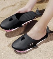 Cá-papuče- Nejstylovější Plážové Sandály - Černá 44-45