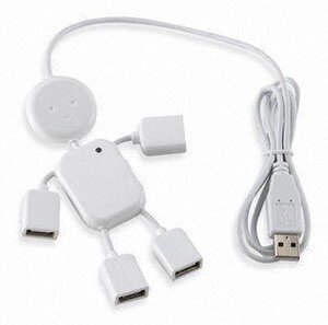 4-portový USB rozbočovač v tvare človečika