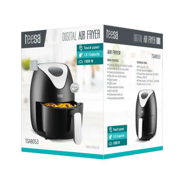 Teesa air fryer, horúcovzdušná rúra bez oleja, 1.8 L