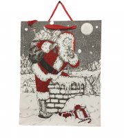 Vianočná darčeková taška stredná, 32 × 12 cm 6 ks