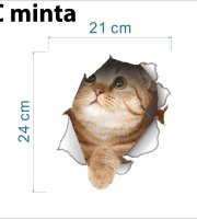 3D Mačková Nálepka - vzor C