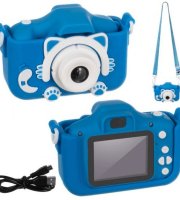 Kruzzel - Digitálny fotoaparát pre deti (1080p) Modrý