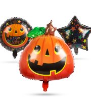 Sada halloweenskych balónov - tekvica - 5 ks / balenie
