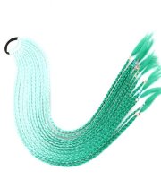 Vlasová guma s copom v türkizovej farbe