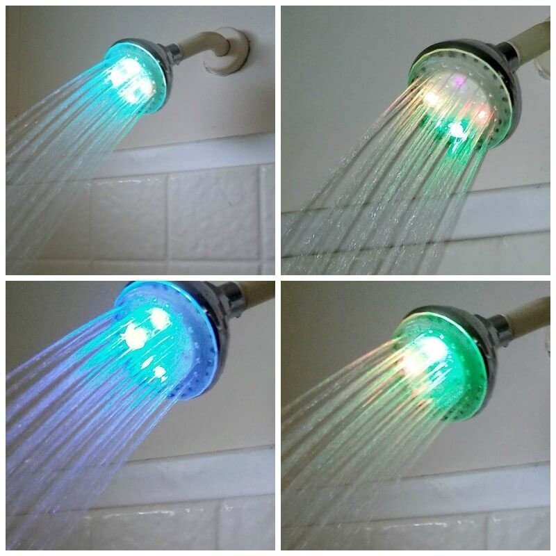 Dúhová LED sprchová hlavica