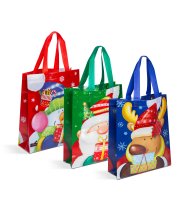 Darčeková taška - 3 druhy  - 25 x 35 x 10 cm - 12 ks / balenie