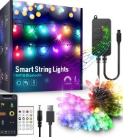 Smart sveteľná reťaz - USB - 50 RGB LED - 5 m - Wi-Fi, Bluetooth