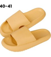 Dámske ľahké letné papuče s hrubou podrážkou Žlté, veľkosť 40-41