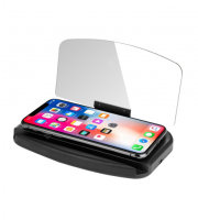 HUD displej pre smartfóny s nabíjaním NFC - premietnite svoj telefón na priehľadný displej!