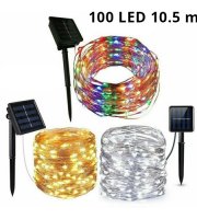 Solárna reťaz 100 mikro LED 10,5 m