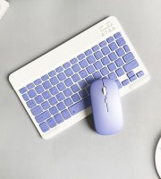 Bezdrôtová klávesnica s myšou fialová