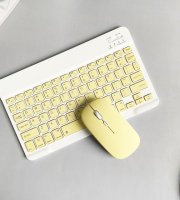 Bezdrôtová klávesnica s myšou - žltá