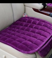 Ochranný sedák na sedadlo, auto sedák, priedušný ochranný vankúš z plyšu s protišmykovou úpravou, fialový