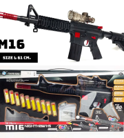 M16 Nerf Guľomet s nábojmi zo špongie a želé guličkami