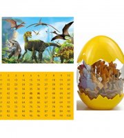 Dinosaurusí puzzle vajíčko žlté