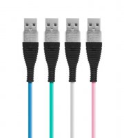Dátový kábel - microUSB  4 farby - 2 m