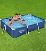 Bazén s pevnou stenou - s filtrom na cirkuláciu vody -  PVC - 300 x 201 x 66 cm