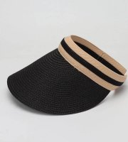 Dámsky letný klobúk s clonou Čierny