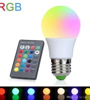 3 W RGB LED žiarovka s diaľkovým ovládaním