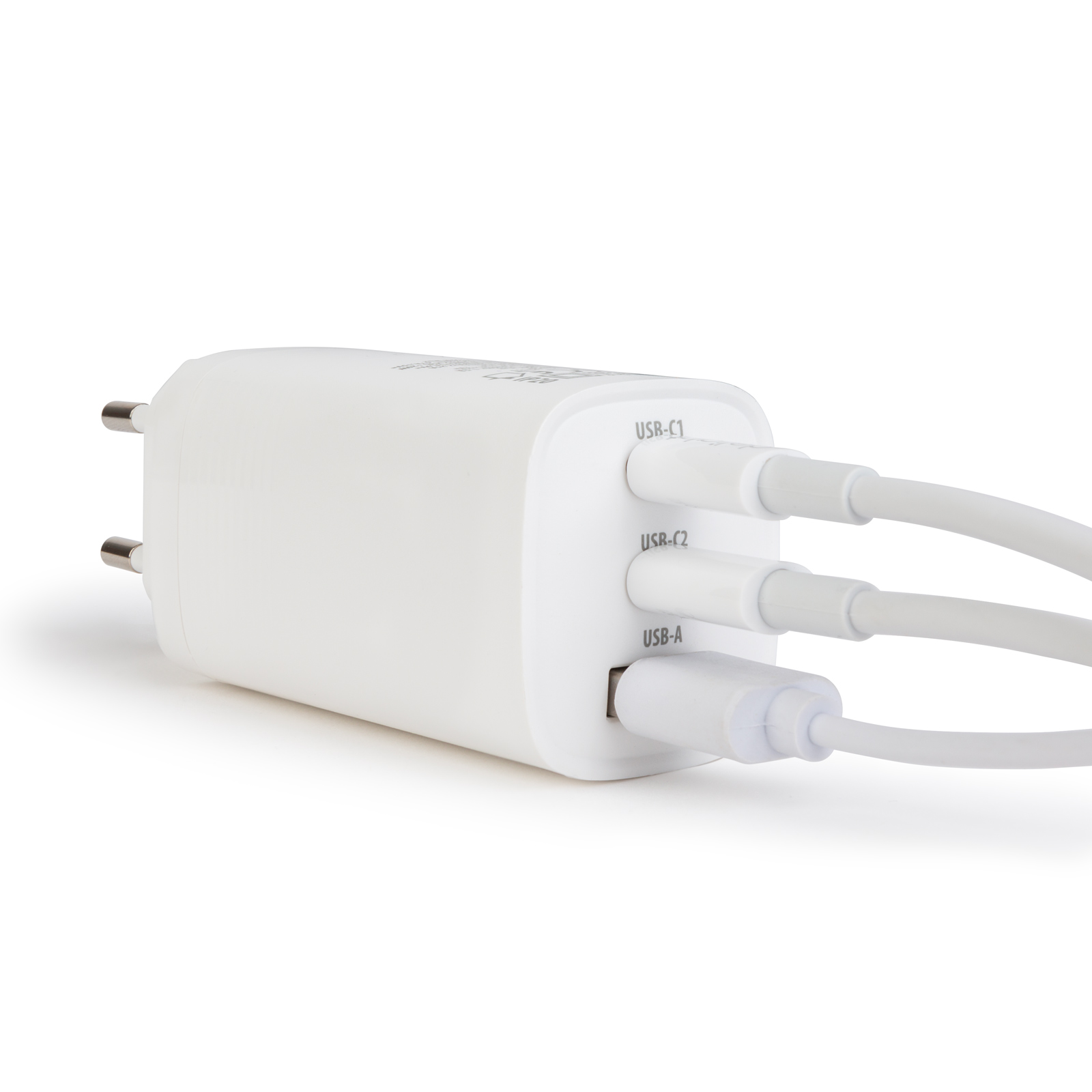 Sieťová adapér USB + Type-C PD45W s rýchlym nabíjaním - biely