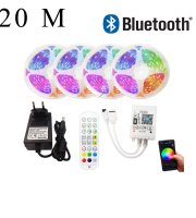 Sada BLUETOOTH RGB LED pásov s diaľkovým ovládaním, 20 m