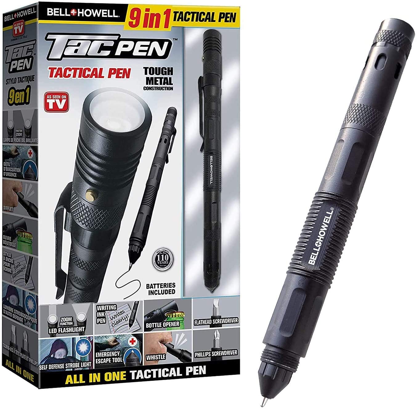 TAC-PEN taktické pero 9 v 1