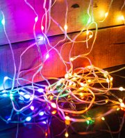 Smart sveteľná reťaz - USB - 50 ks RGBIC LED - 5 m - Bluetooth + režim hudby - IP65