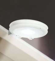 Solárne svetlo na odkvap - 3 studení biele SMD LED - biela - 11 x 2,6 cm 