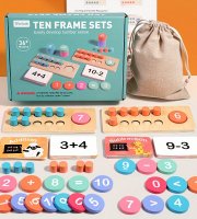 Drevená edukačná hračka na rozvoj počítania