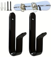 Sada 2 univerzálních ocelových držáků na snowboard na zeď