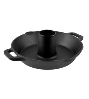 Liatinová panvica na pečenie grilovaného kuraťa 28 cm