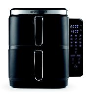 GOURMETMAXX Teplovzdušná Fritéza / Airfryer Dvojkomorová Vertikálna 2x5L 2800W