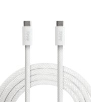 Notebookový nabíjací kábel - dátový kábel - Type-C / Type-C - biela - 1 m - 5 A - 240 W