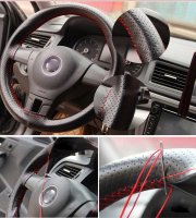 Našívateľný poťah na volant čierny