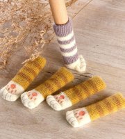 Ponožky na stoličku 4 ks žlté