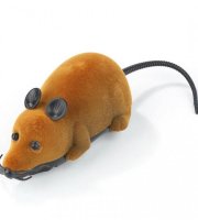 Hračka pre mačky myš na diaľkové ovládanie Hnedá s čiernymi ušami