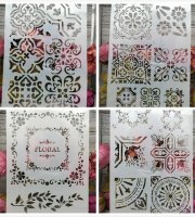 Šablóna na maľovanie Vintage 4 ks