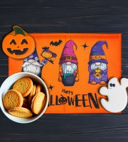 Halloween dekorácia - podložka pod tanier - škriatok - 46 x 32,5 cm