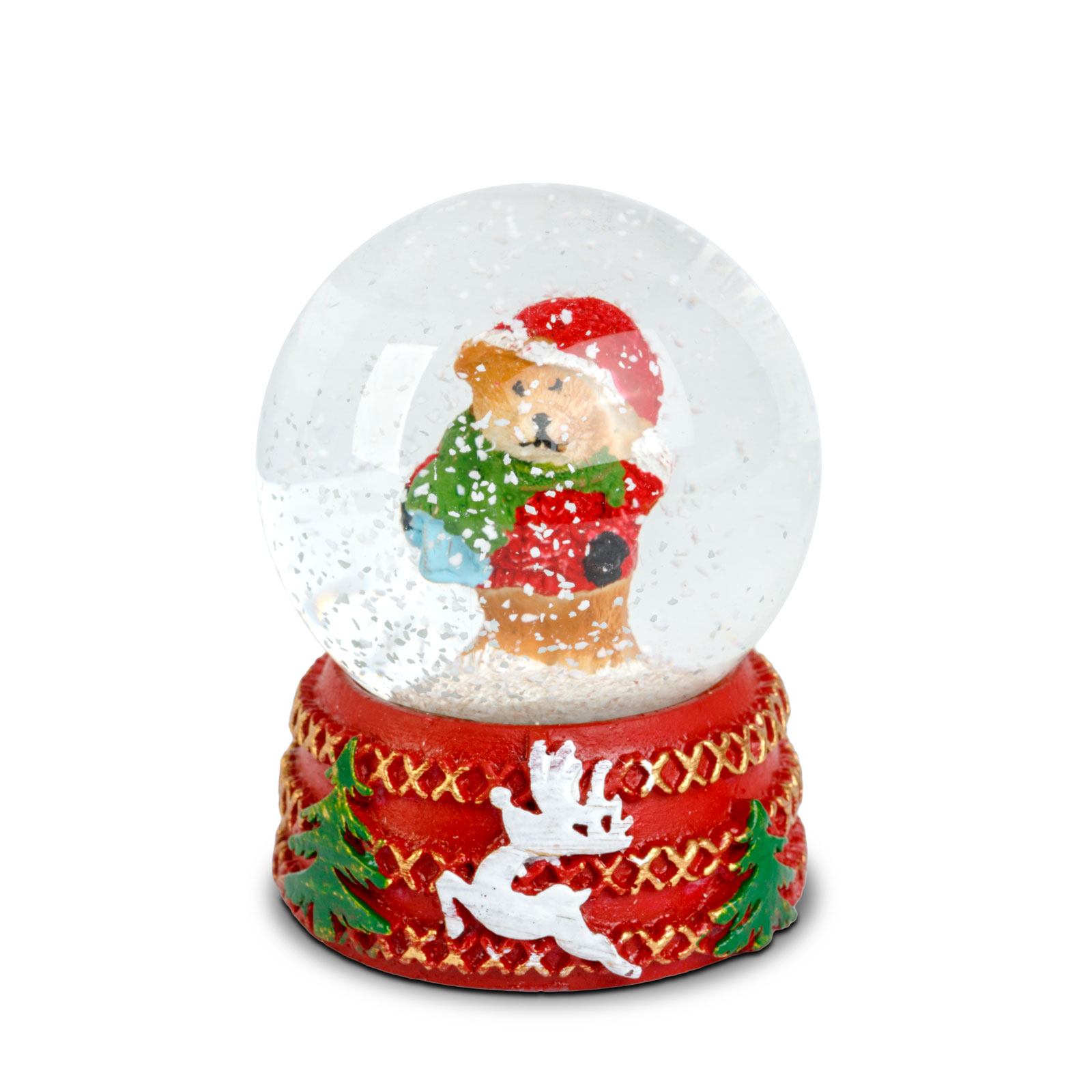 Vianočná snehová guľa - 4 druhy - 12 ks / displej