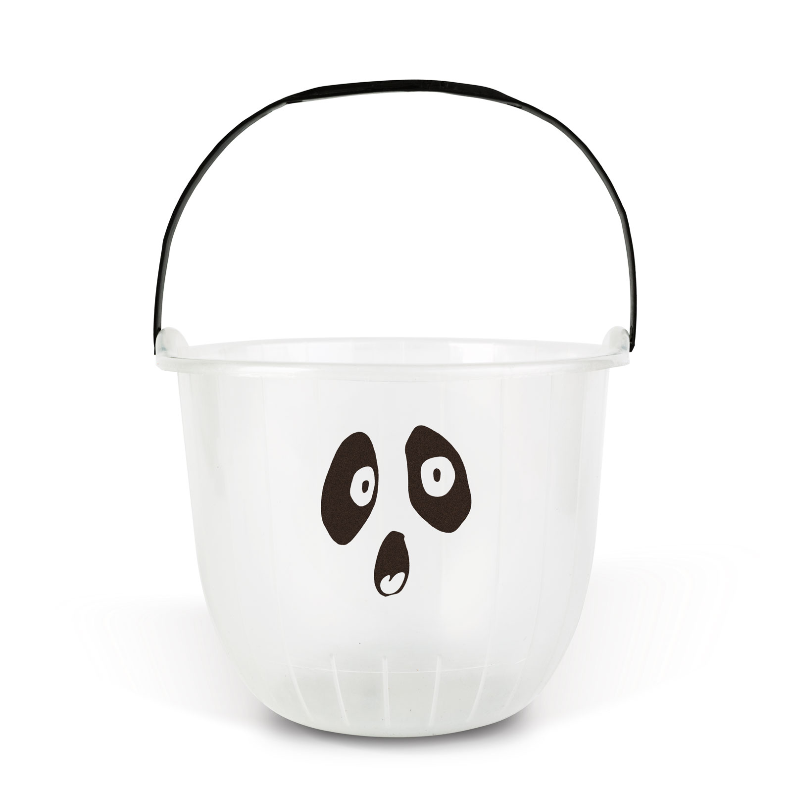 Halloweenová dekorácia - vedro - 2 druhy - 20 x 16 cm