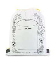 Vyfarbovateľný vak na prezúvky – so 4 fixkami – 33 x 27 cm