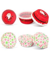 Vianočné košíčky na muffiny - Mikuláš - 40 ks / balenie