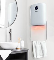 Nástenný ohrievač s držiakom na uterák - 800/2000W - 240V - biely