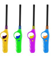 Plynový zapalovač - doplniteľný - viac farieb - 27 cm - 16 ks / display