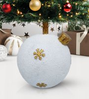 Stojan na vianočný stromček – ozdobná guľa – umelý kameň – 41 x 41 x 47 cm